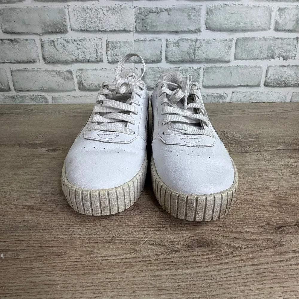 Puma Carina Street Platform Sneakers White Size 6Y